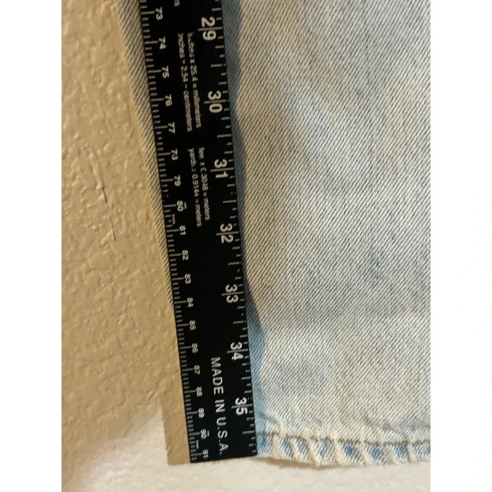 Levis 550 Relaxed Fit Jeans Mens 36x36 Light Wash Tapered Leg Paint Splatter 90s